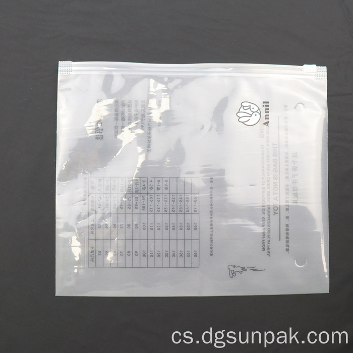 matné oblečení ziplock plastová taška na zip